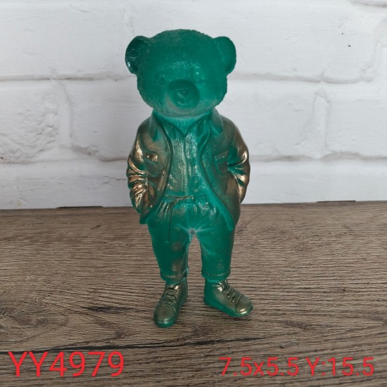 YY4979 Madelyn Ayı Bear Biblo Silikon Kalıp – Sevimli ve Şık Dekoratif Tasarım!